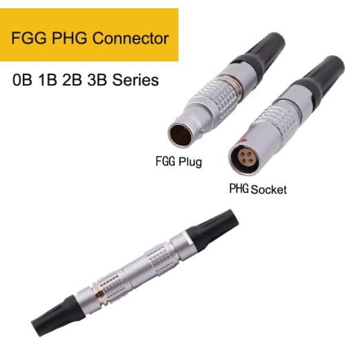 Metal Connector FGG Floating Butt Extension 0B 1B 2B 3B 2/3/4/5/6/7/8/9/10 Pin FGG PHG Male And Female Connection Aviation Plug