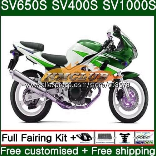 SV400S For SUZUKI SV650S SV1000S 98 99 00 01 02 Green White 23CL.21 SV 650S 400S SV650 SV400 S 1998 1999 2000 2001 2002 Fairing