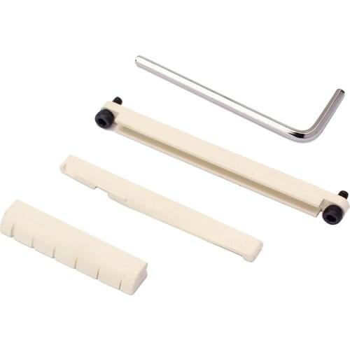 Plastic Bridge Pins & Saddle & Nut Replacement Parts for Acoustic Guitar