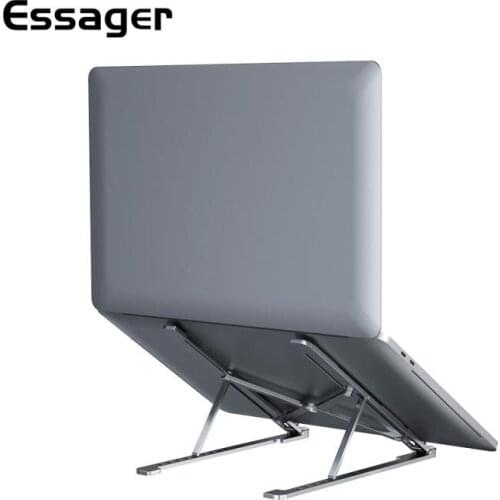 Essager Laptop Stand For Macbook Pro Notebook Adjustable Laptop Riser Foldable Portable Aluminum Bracket Laptop Holder