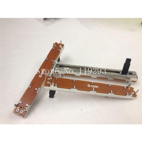 [SA]Taiwan Polyshine F 6021 7.5 cm slide potentiometers A20K 15MM shaft .--10PCS/LOT