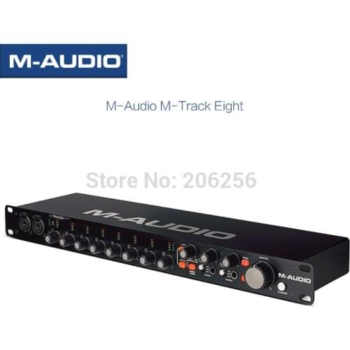 M-audio professional sound card M-Track Eight recording studio uses 8 in 8 out audio interface Pro-Grade Audio 24-bit/96 kHz