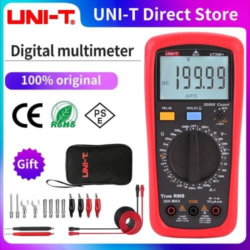 UNI-T UT39E+ AC/DC 20A 1000V handheld digital multimeter automatic range true RMS value UT39A+ UT39C