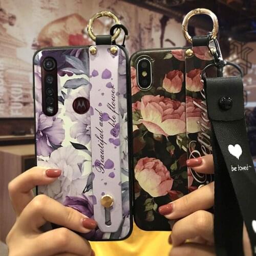 Wrist Strap Silicone Phone Case For MOTO G8 Plus Wristband Phone Holder Waterproof Anti-dust