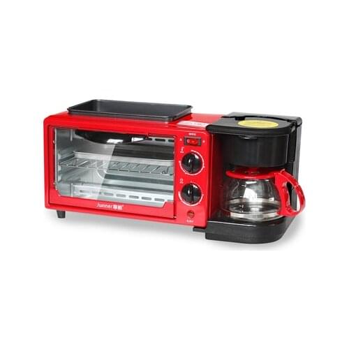High Quality Wholesale mechanical timer control 3 in 1 multi function breakfast maker machine with toast oven coffee