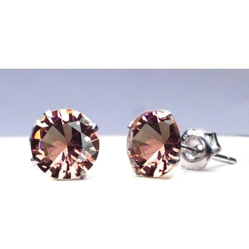 CSJ Diaspore Zultanite Stud Sterling 925 Silver Earrings Fine Jewelry Women Femm Lady Wedding Engagment Party or mom gift box