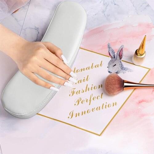 1Pc Nail Art Hand Rest Cushion Salon Wrist Rest Pillow Beauty Supply White