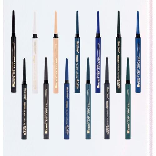 13 Colors Matte Glitter Eyeliner Gel Pencil AutomaticWaterproof Long-lasting Pearl Pigment Blue White Colorful Eyeliner TSLM1