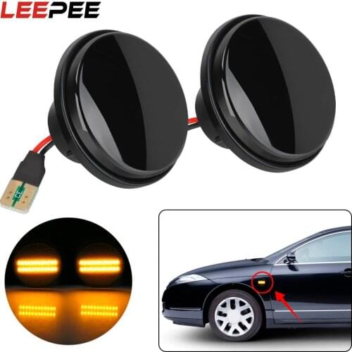 2Pcs/set Fender Side Marker Lights Amber Flowing Water Indicator Lamp Turn Signal Light for Mazda MX-5 Mk1 Mk2 Mk3 1989-2015