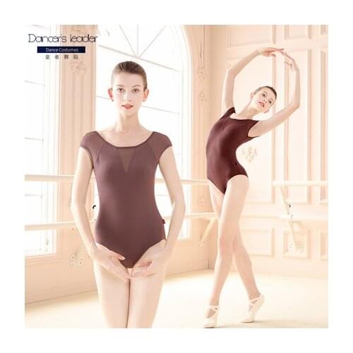 Ballerina Women Ballet Leotards V-neck Ballet Bodysuit Vest Sleeveless Dance Leotard Adult Gymnastics Pole Dancewear Swimwear