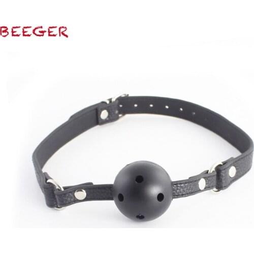 BEEGER Top Quality Open Mouth Gag Sex Slave Mouth Plug, beautiful Breathable Ball Gag