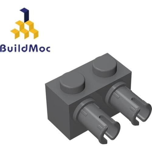 BuildMOC Assembles Particles 30526 1x2 For Building Blocks Parts DIY enlighten block bricks Educatio