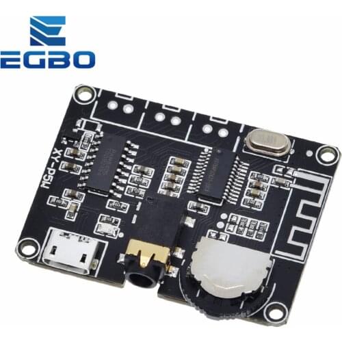 EGBO 5W+5W PAM8406 Bluetooth 5.0 DC3.7-5V stereo audio power amplifier module XY-P5W for Arduino diy kit
