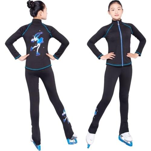 Figure training suit with plush top for children