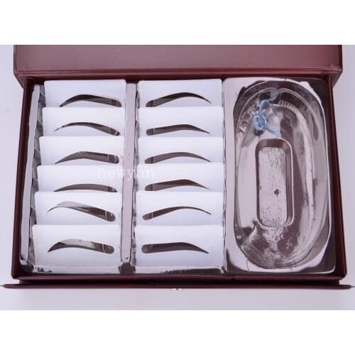 Perfect eyebrow Stencil New Design Upgrade eyebrow stencil 12 Shaping Permanent Makeup Eyebrow Line Version Stencil Eyebrow Mod