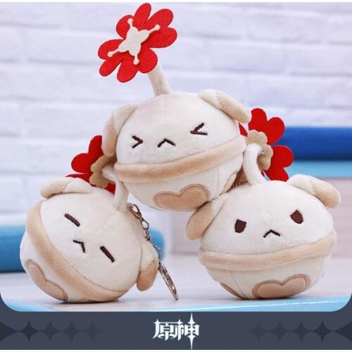 Game Anime Genshin Impact Official Klee Cosplay Cute 9cm Plush Keychain Dango Props
