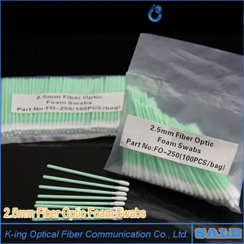 Fiber Optic Cleaning Tool Fiber optic cleaning swabs 100 per pack 2.5mm