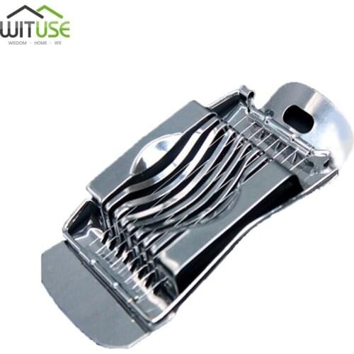 Stainless Steel Boiled Egg Slicer Multifunctional Egg Cutter Cutting Egg Slicer Slicing Gadgets Cutter Kitchen Cooking Tool