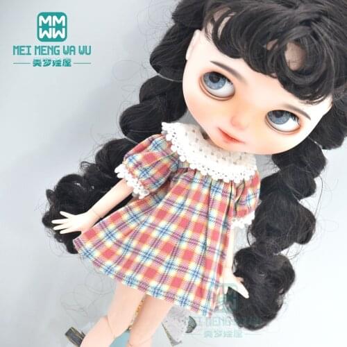 Blyth Doll Clothes fashion doll collar dress, vintage dress for Blyth Azone OB23 OB24 doll accessories