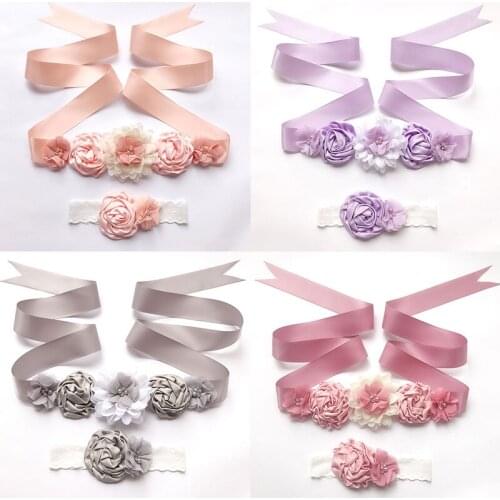 Fashion Belts Beaded Pearls Handmade Flower Applique Waistband Wedding Bridal Sashes Waist Band Clothing Accessories 2021 New