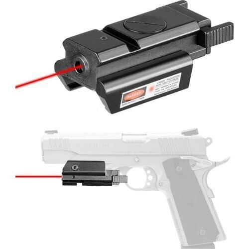 Low Profile Tactical Red Dot Laser Sight for Glock 17 19 22 23 31 32 Pistol Airsoft Gun Laser Scope Sight 20mm Rail Lazer