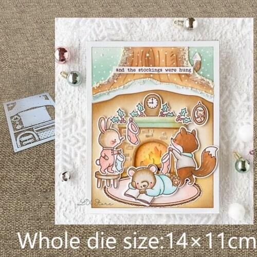 New Design Craft Metal stencil mold Cutting Dies Cozy Burrow Scene frame scrapbook die cuts Album Paper Card Craft Embossing