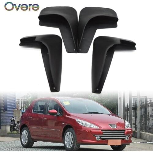 OVERE Car Front Rear Mudguards For 2001-2011 Peugeot 307 3dr&5dr Hatchback 4-Door Sedan Car-styling Mudflaps Accessories Fenders