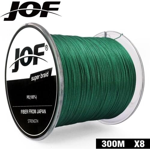 JOF 300M 8 Strands PE Braided Fishing Wire Multifilament Super Strong Fishing Line Japan Multicolour 2019 New