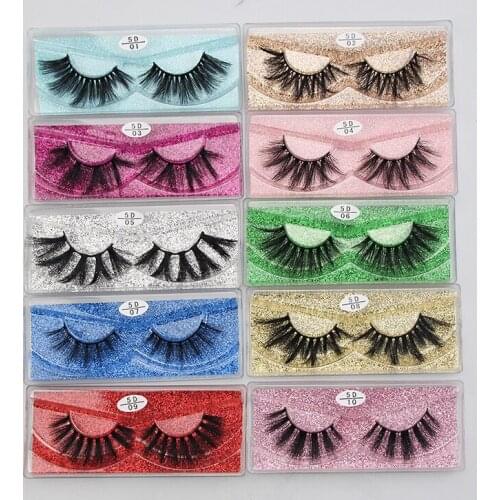 Fluffy Mink Eyelashes Short Messy Wispy Natural Eyelash 10mm-16mm Hamdmade 3D Mink Lashes Makeup False Lashes 1box mink 3d lash
