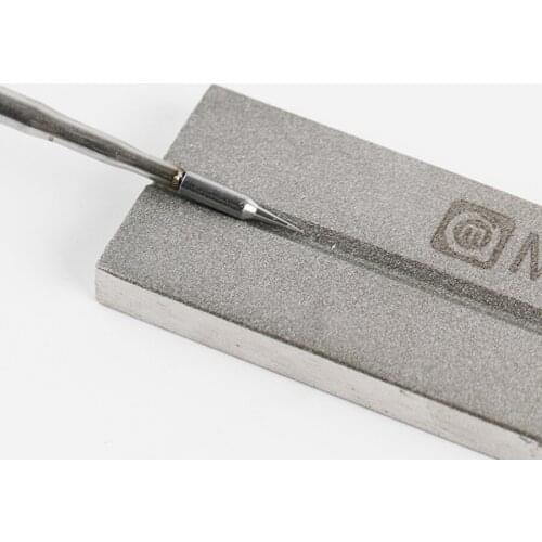 Amaoe Grindstone M40 Gold Steel Whetstone Used For Correction Tweezers Grinding Blade Double-Sided Use Tweezers Repair Tools