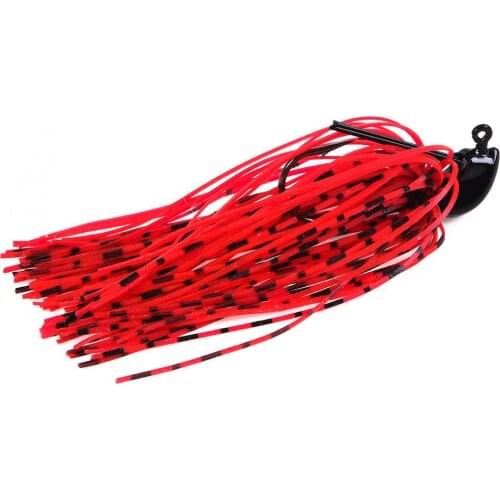 13g 8cm Buzzbait Fishing Lure Silicone Skirts Snakehead Jig Bait with Lifelike Eyes