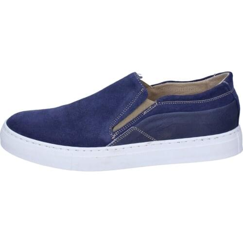 OSSIANI Slip on suede leather Blue