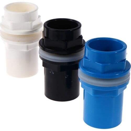 20-50mm PVC Pipe Connectors Thicken Fish Tank Pipe Drainage Connector Garden Drain UPVC Pipe Adapter Water Supply Pipe Fittings