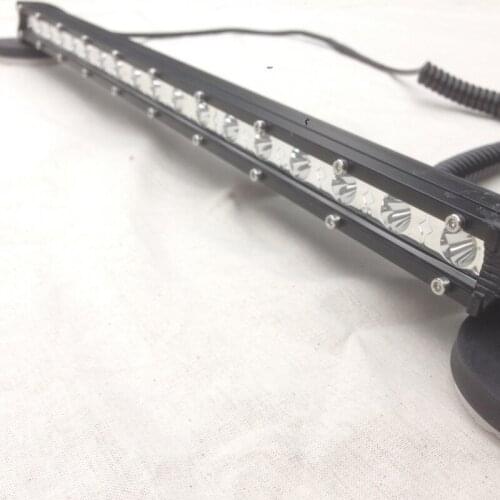 54W Slim Offroad Led light bar Rubber Magnet bracket 4x4 driving Fog light Portable Spot/Flood head light Rescue Search Camp kit