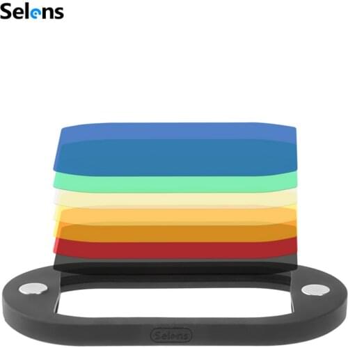 Ready Stock 8PCS Selens Colorful Flash Gel Filter for DSLR Camera For Canon Nikon Yongnuo Flash Speedlite
