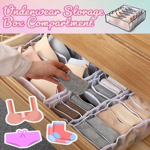 Storage Boxes Underwear Divider Drawer Lidded Closet Organizer Interior Organizador For Ties Socks Shorts Bra Organizador #P2