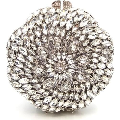 Ladies best quality handbag Bridal wedding party purse women evening party bag diamond luxury clutches elegant crystal purse