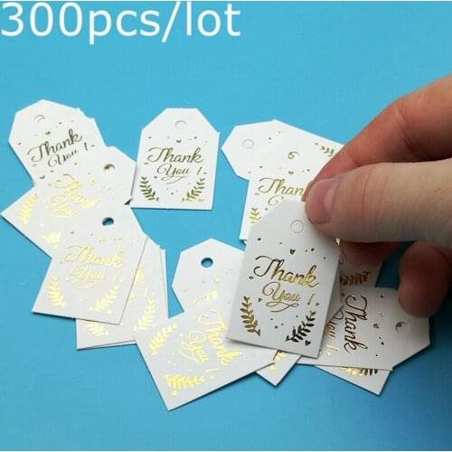 Golden Thank You Tag, Gift decoration Tags, Wedding Thank You Tags,Candy box decoration Tag 300pcs/lot