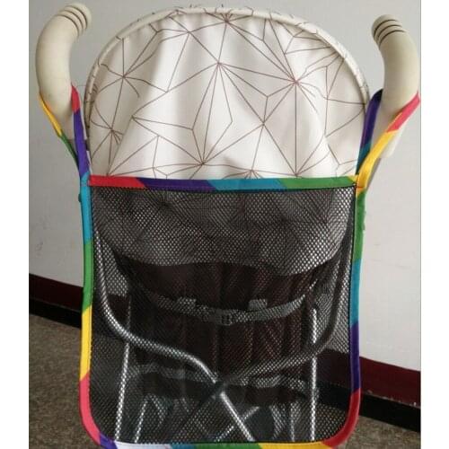 DHL 1000pcs Baby Stroller Organizer Child Trolley Basket Mesh Hanging Storage Bag Seat Pocket Stroller Cart Accessories