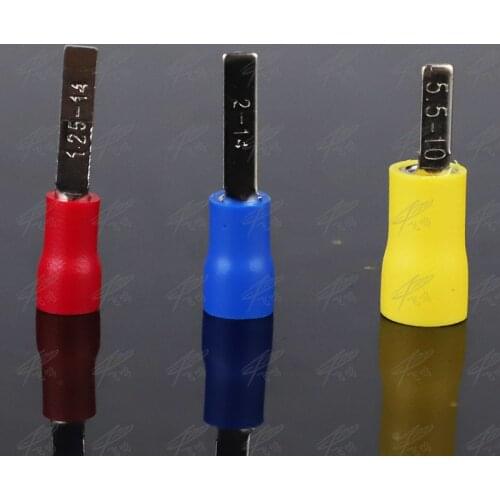 1000pcs/pack DBV1.25-10 Insulated Blade Terminal Cable Wire Connectors Electrical Crimp Terminals Ends Cold pressed terminal