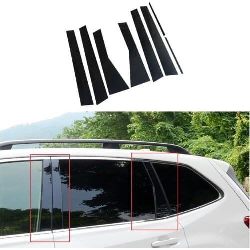 For Subaru Forester 2020 2019 2018 2014 2013 Car Side Window Center Pillar Trim Center Panel Decoration Sticker Exterior 12 Pcs