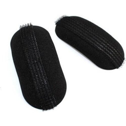 2PCS Princess Design Hair Bump It Up Volume Hair Base Barrettes Inserts Beehive Sponge Hair Bun Maker Pad Styling Accessories