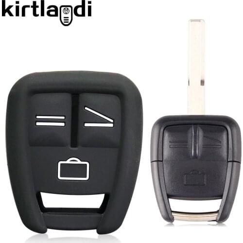 3 Button Remote Key Fob Case Cover for Vauxhall Opel Vectra C Astra Zafira Vectra B Fronton Car Key Cover Holder Silicone Fob