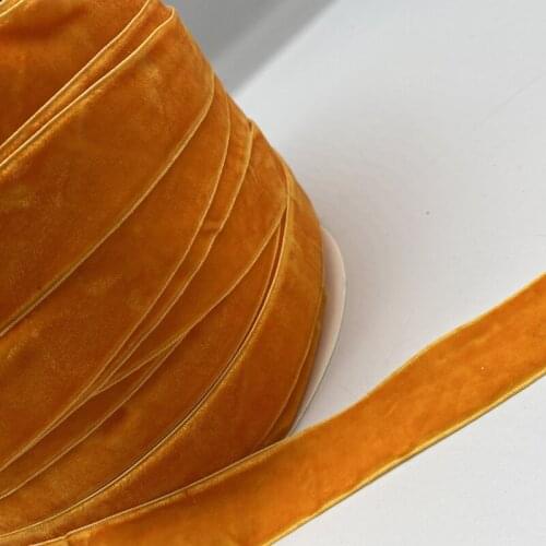 3 yards 6mm-38mm Colour Single Face Line Polyester No Elastic Velvet Ribbon for Bowknot Christmas Ribbon Party Decorations # 08