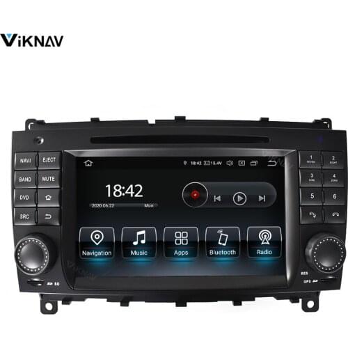 2 din android car radio for Benz CLK W209 CLS W219 2004-2012 car audio stereo multimedia player GPS navigation auto stereo