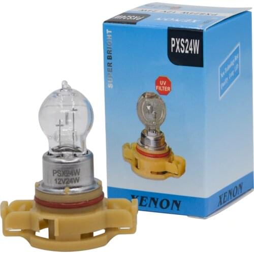 2pcs Auto Amber 24W H16 5202 Halogen Bulb xenon PSX24W drl 12V fog light Quartz Glass Dark Blue Car hod Headlight Lamp daylight
