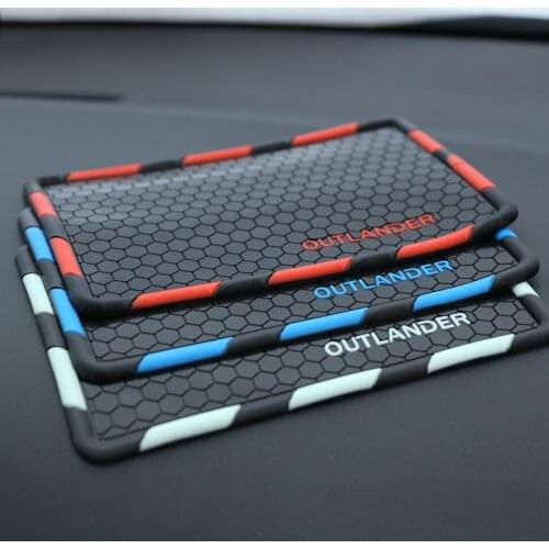 Car Mobile Phone Anti-slip Mat for Mitsubishi Outlander 2013 2014 2015 2016 2017 2018 2019 2020 Central Dashboard Accessories