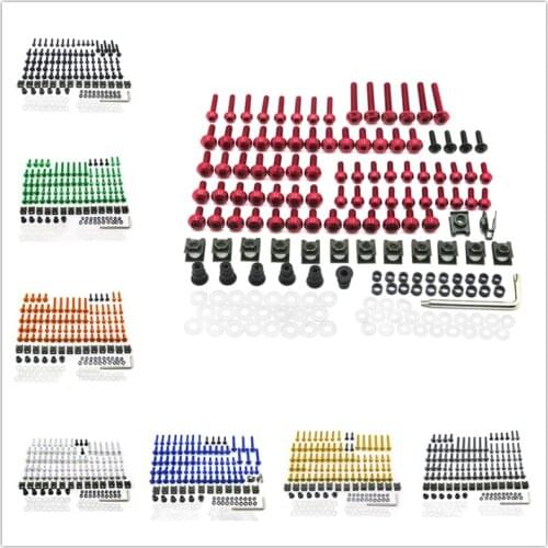 Aftermarket free shipping motorcyle parts CNC Fairing Bolt Kit Body Screws For Kawasaki nijia Suzuki gsxr Honda cbr red TITAN