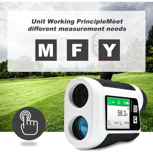 HITBOX Flag pole Lock rangefinder 600M Telescope Recharge Laser Golf rangefinder slope 거리측정기 with Screen Distance Meter for Hunt