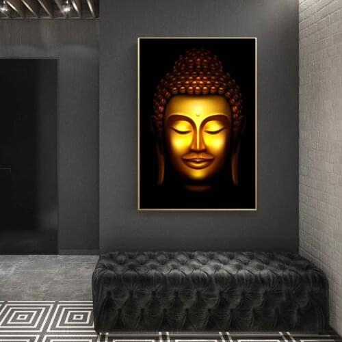 Paint Wall Art HD Printed Buddhism Poster Modular God Buddha Canvas Home Lord Buddha Decoration Temple Pictures For Living Room